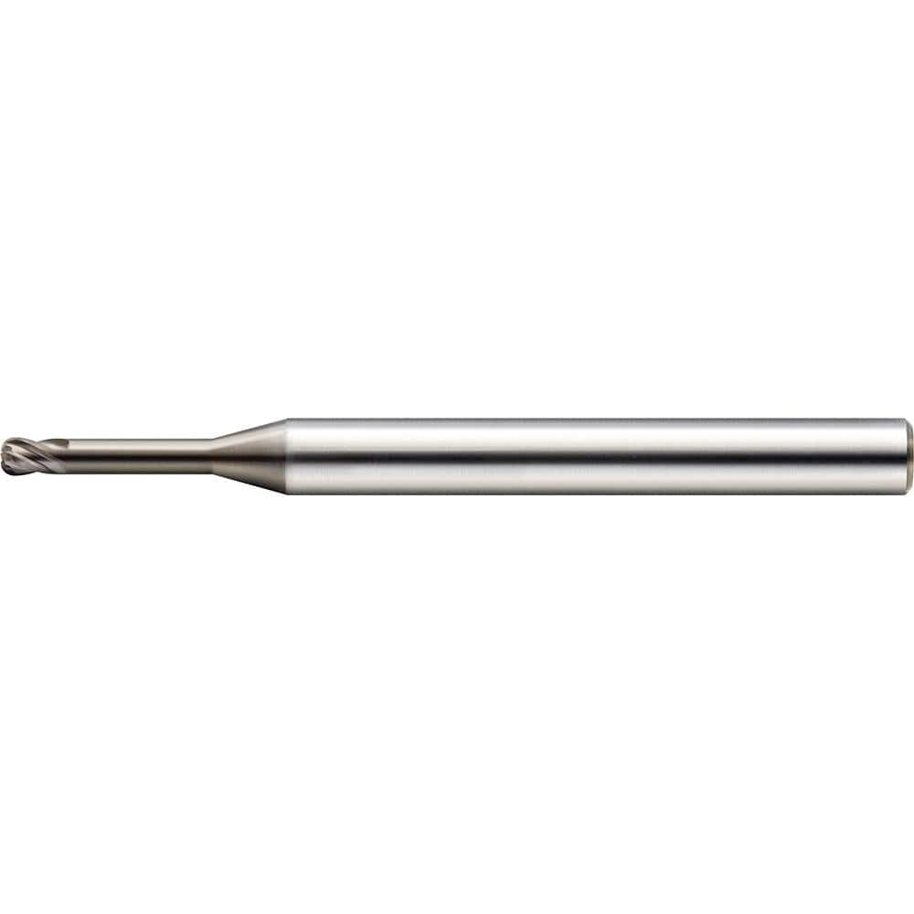 Corner Radius End Mill: 6.00 mm Dia, 4.80 mm LOC, 30 deg Helix, HMG Coated, Corner Radius End, Centercutting Series HGLRS MPN:2225070