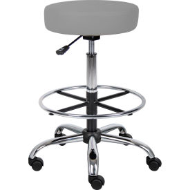 Boss Caressoft Medical-Drafting Stool - Vinyl - Gray B16240-GY