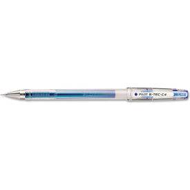 Pilot® G-TEC-C Ultra Stick Gel Pen Ultra-Fine 0.4mm Blue Ink Clear Barrel Dozen 35492