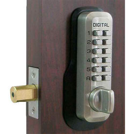 Lockey Digital Door Lock M210 Mechanical Keyless Deadbolt Satin Nickel M210SN