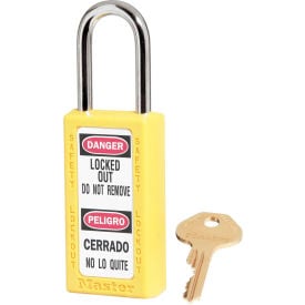 Master Lock® Thermoplastic Zenex™ 411KAYLW Safety Padlock 1-1/2