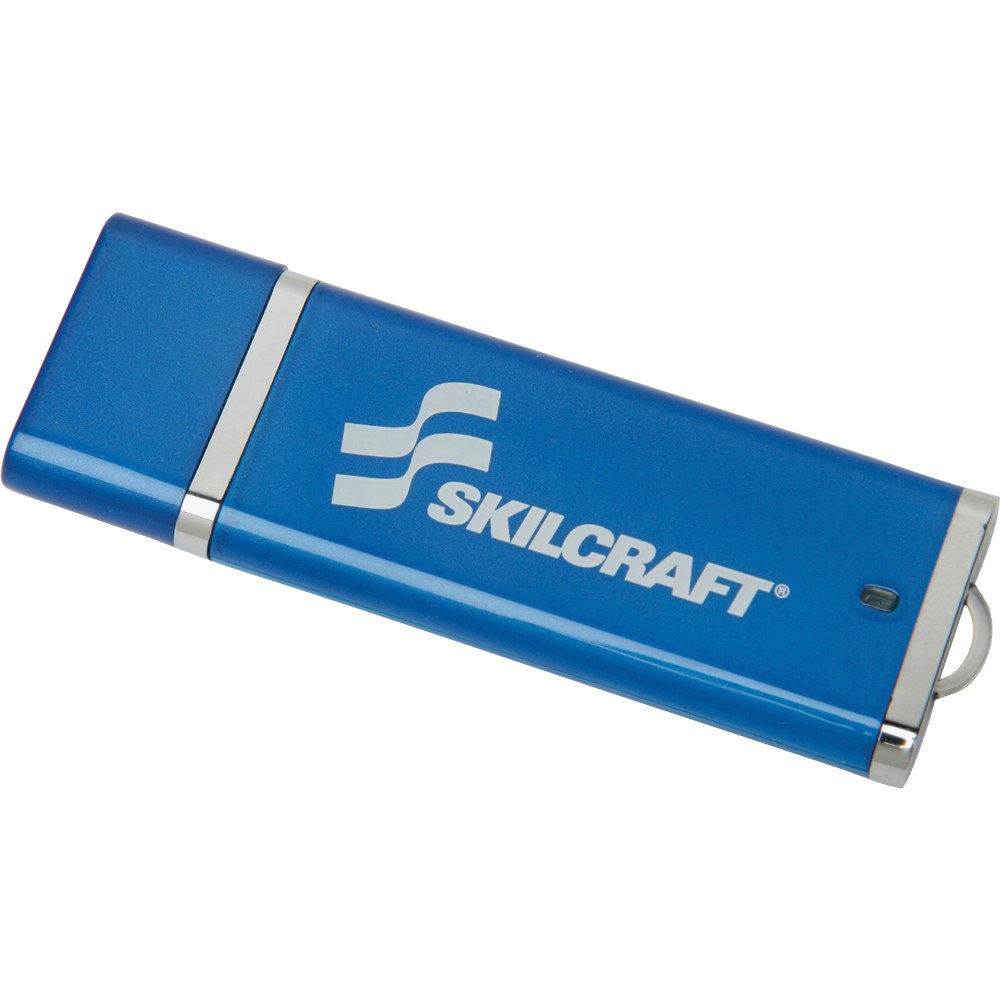 SKILCRAFT USB Flash Drive With 256-Bit AES Encryption, 32GB (AbilityOne 7045-01-569-1704) MPN:7045015691704