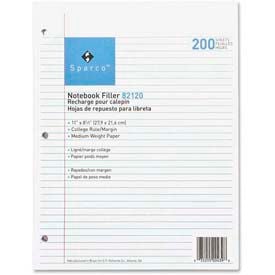 Sparco™ Notebook Filler Paper 8-1/2