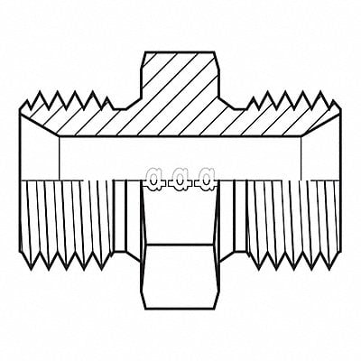 Hose Adapter 3/8 BSPP 1/4 BSPP MPN:9000-0604