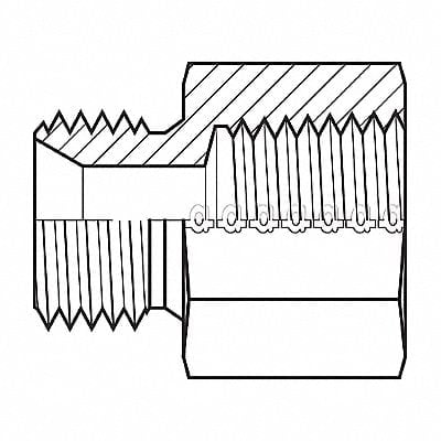 Hose Adapter 3/4 BSPP 1/2 NPT MPN:9035-1208