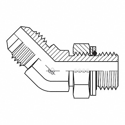 Hose Adapter 3/8 JIC 1/4 BSPP MPN:9058-0604