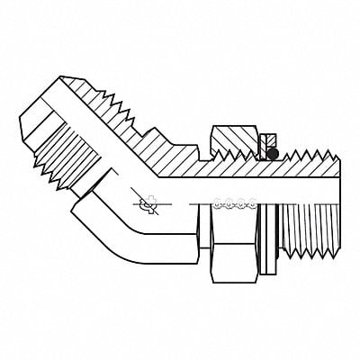 Hose Adapter 3/4 JIC 1/2 BSPP MPN:9058-1208