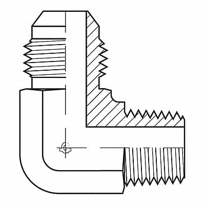 Hose Adapter 1/4 JIC 1/8 BSPT MPN:9063-0402