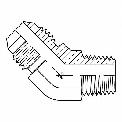 Hose Adapter 1/4 JIC 1/8 BSPT MPN:9064-0402