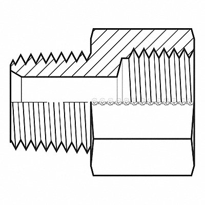 Hose Adapter 1/8 Metric 6 mm MNPT MPN:9325-02-06X1.0