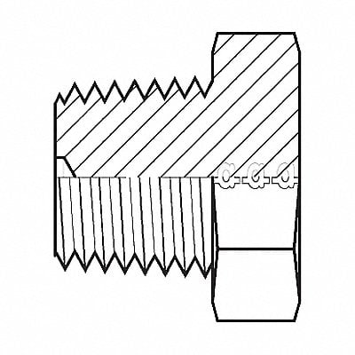 Hose Adapter 1/4 BSPT MPN:9030T-04