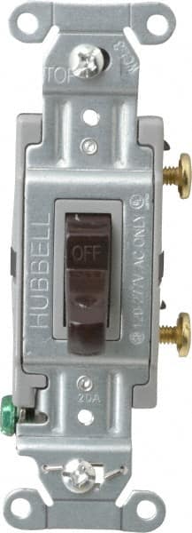 1 Pole, 120 to 277 VAC, 20 Amp, Commercial Grade Toggle Wall Switch MPN:CS120