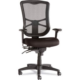 Alera® Multifunction Mesh Chair - Fabric - High Back - Black - Elusion Series ALEEL41ME10B