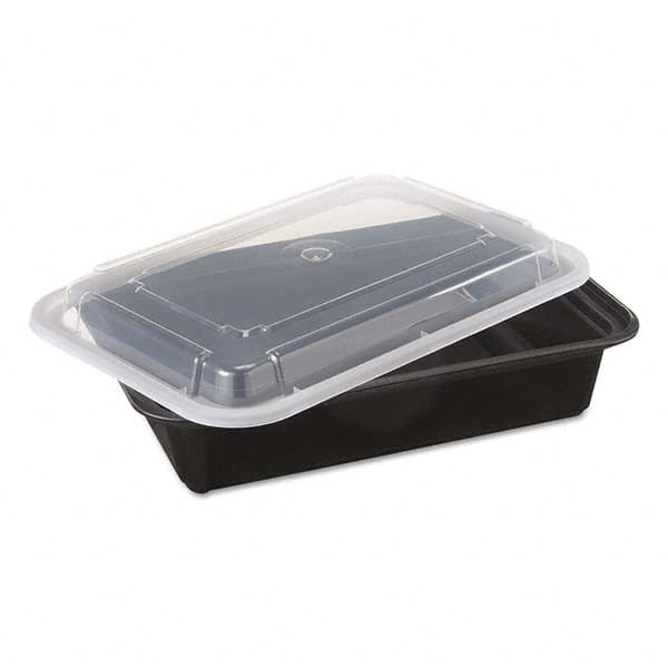 VERSAtainers, Black/Clear, 38 oz, 6w x 8 1/2d x 2h, 150/Carton MPN:PCTNC888B