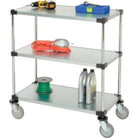 Nexel® 3 Shelf Cart Galvanized 36