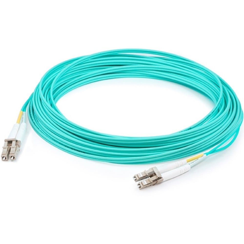 AddOn 1m IBM 88Y6851 Compatible LC OM3 Aqua Patch Cable - Patch cable - LC/UPC multi-mode (M) to LC/UPC multi-mode (M) - 1 m - fiber optic - duplex - 50 / 125 micron - OM3 - halogen-free - aqua (Min Order Qty 4) MPN:88Y6851-AO