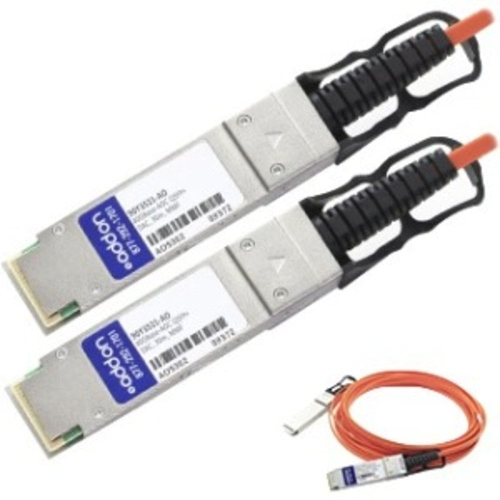 AddOn - 40GBase direct attach cable - QSFP+ to QSFP+ - 30 m - fiber optic - active MPN:90Y3521-AO