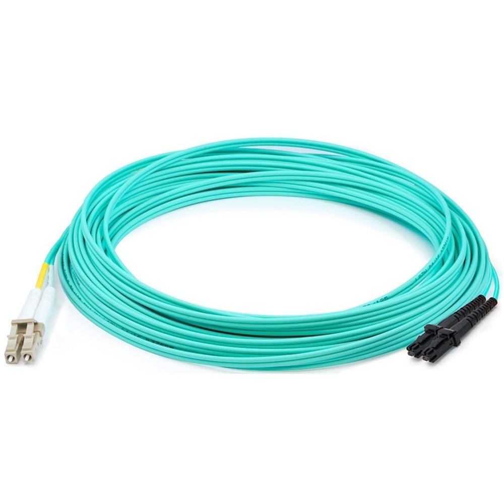 AddOn 2m LC to MT-RJ OM3 Aqua Patch Cable - Patch cable - MT-RJ/UPC multi-mode (M) to LC/UPC multi-mode (M) - 2 m - fiber optic - 50 / 125 micron - OM3 - halogen-free - aqua (Min Order Qty 3) MPN:ADD-LC-MTRJ-2M5OM3