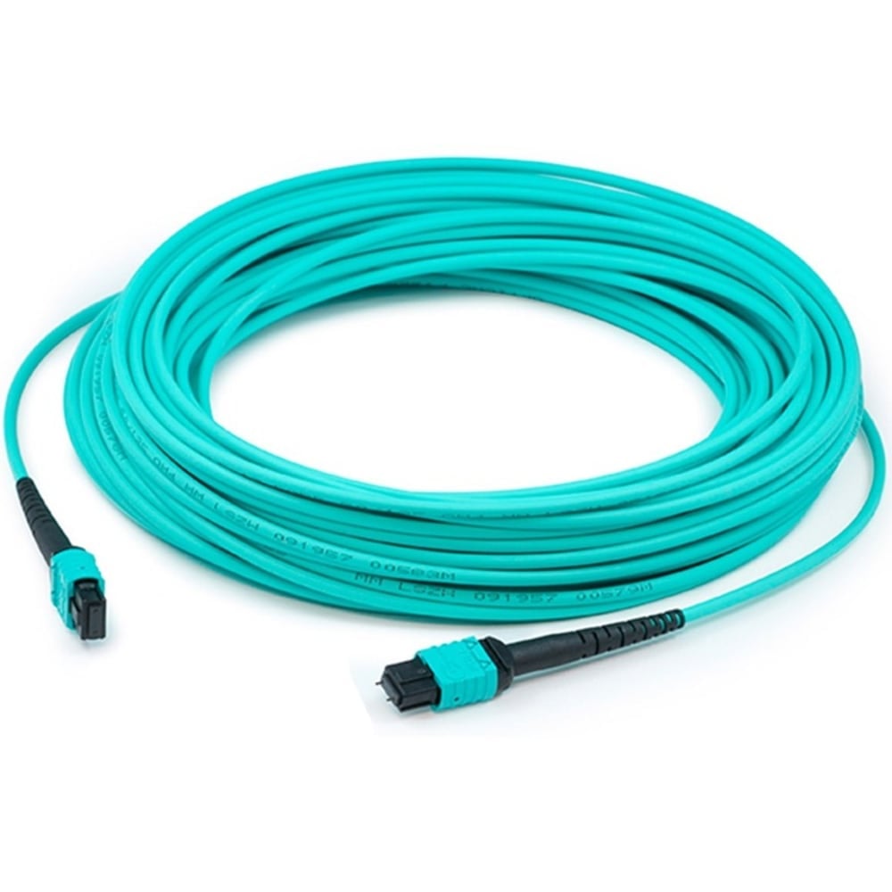 AddOn 30m MPO OM4 Aqua Patch Cable - Patch cable - MPO multi-mode (F) to MPO multi-mode (F) - 30 m - fiber optic - simplex - 50 / 125 micron - OM4 - halogen-free - aqua MPN:ADD-MPOMPO-30M5OM4S