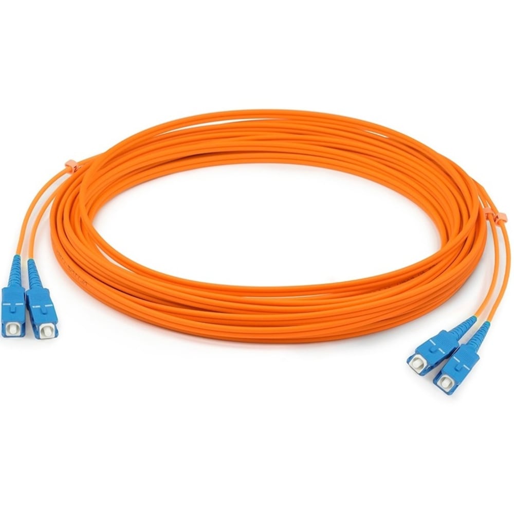 AddOn 9m SC (Male) to SC (Male) Orange OM1 Duplex Fiber OFNR (Riser-Rated) Patch Cable - 100% compatible and guaranteed to work (Min Order Qty 3) MPN:ADD-SC-SC-9M6MMF