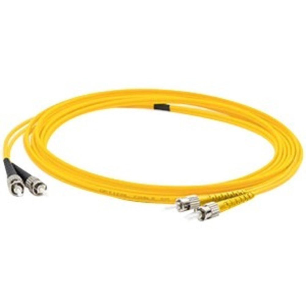 AddOn 1m ST to FC OS1 Yellow Patch Cable - Patch cable - FC/UPC single-mode (M) to ST/UPC single-mode (M) - 1 m - fiber optic - duplex - 9 / 125 micron - OS1 - halogen-free - yellow (Min Order Qty 7) MPN:ADD-ST-FC-1M9SMF