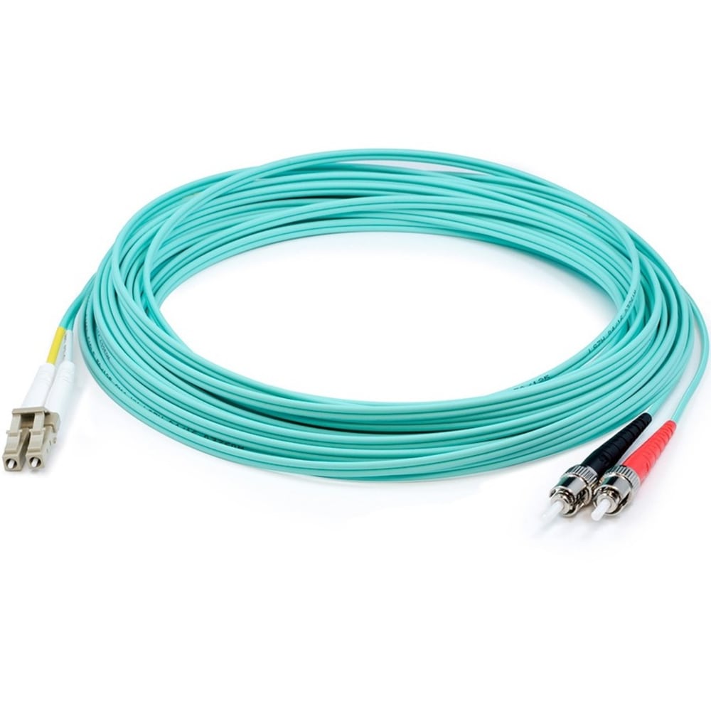 AddOn 6m LC to ST OM4 Aqua Patch Cable - Patch cable - LC/UPC multi-mode (M) to ST/UPC multi-mode (M) - 6 m - fiber optic - duplex - 50 / 125 micron - OM4 - halogen-free - aqua (Min Order Qty 3) MPN:ADD-ST-LC-6M5OM4