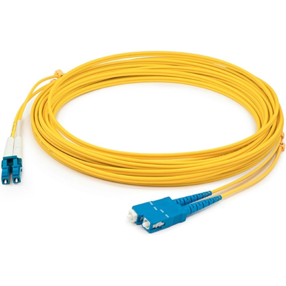 AddOn 5m LC to USC OS1 Yellow Patch Cable - Patch cable - SC/UPC single-mode (M) to LC/UPC single-mode (M) - 5 m - fiber optic - duplex - 9 / 125 micron - OS1 - halogen-free - yellow (Min Order Qty 5) MPN:ADD-USC-LC-5M9SMF