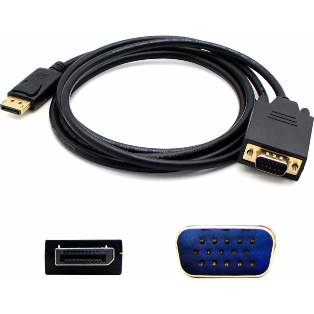 AddOn - Video converter - DisplayPort - DisplayPort, VGA - black (Min Order Qty 4) MPN:DISPORT2VGAMM3B