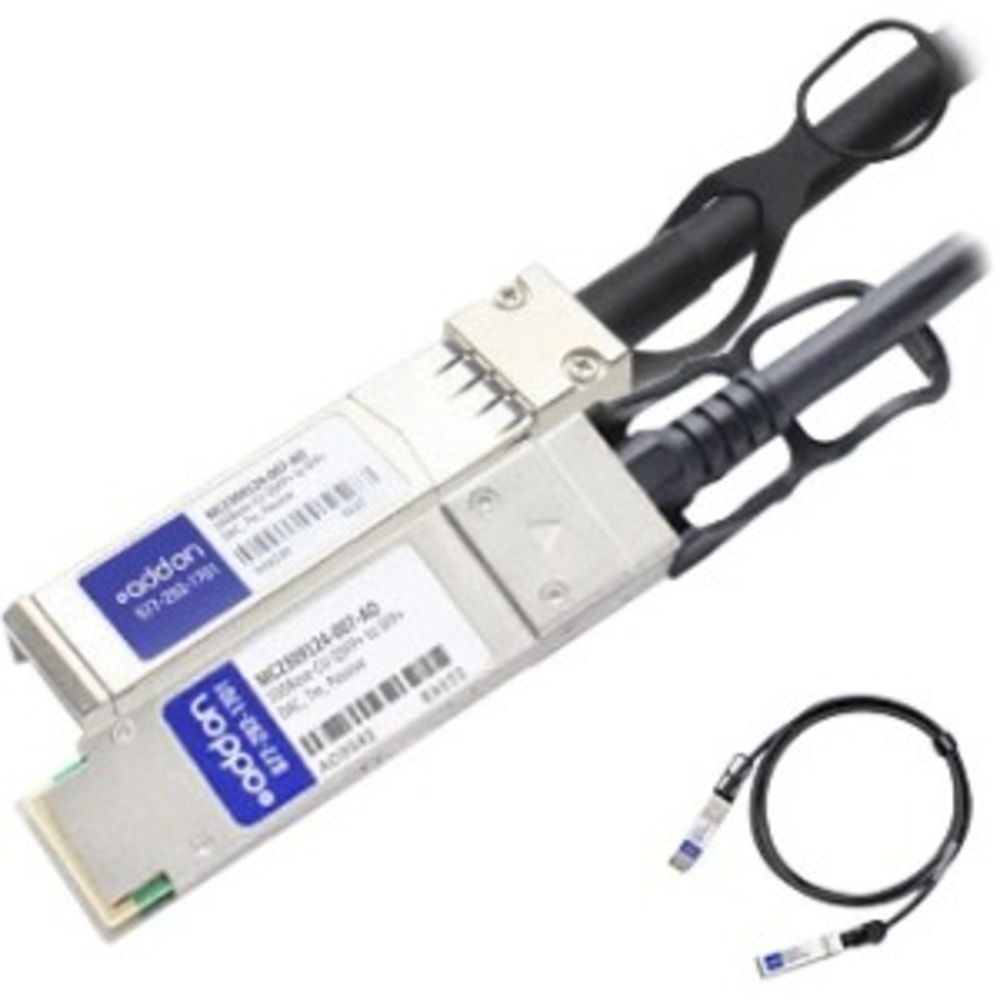 AddOn Mellanox MC2309124-007 Compatible TAA Compliant 10GBase-CU QSFP+ to SFP+ Direct Attach Cable (Passive Twinax, 7m) - 100% compatible and guaranteed to work MPN:MC2309124-007-AO