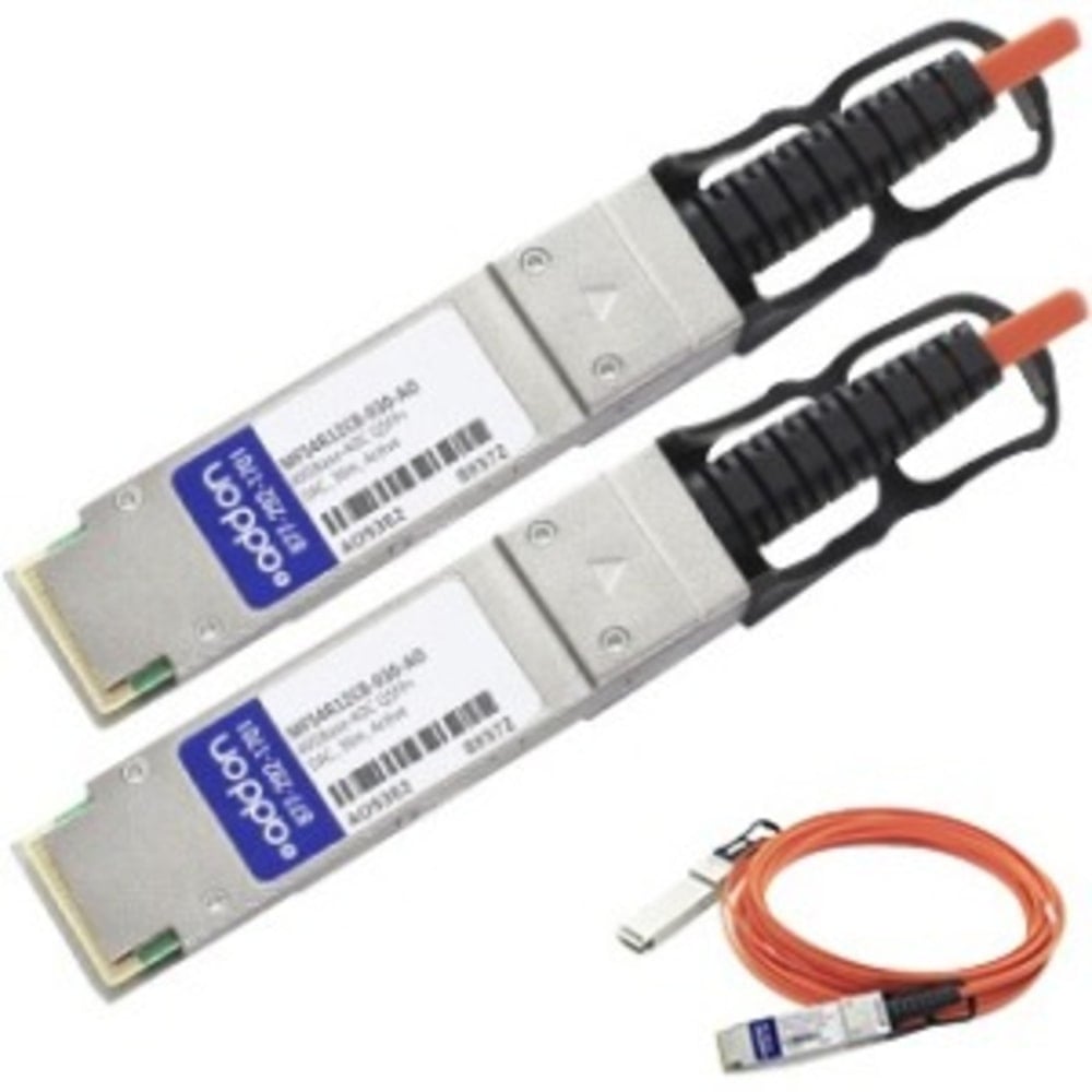 AddOn - Network cable - QSFP+ to QSFP+ - 30 m - fiber optic - active MPN:MFS4R12CB-030-AO