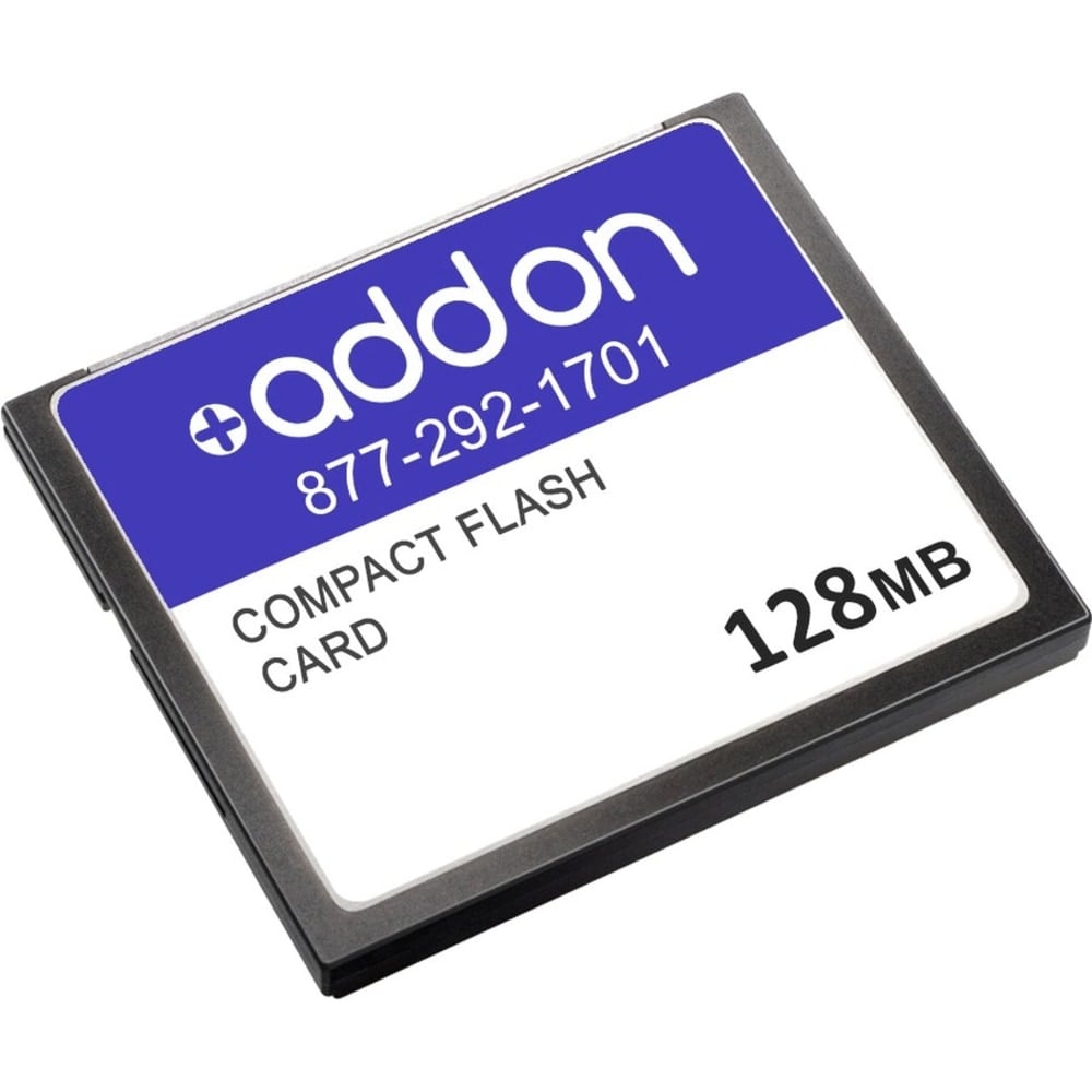 AddOn Cisco MEM3800-64U128CF Compatible 128MB Flash Upgrade - 100% compatible and guaranteed to work MPN:MEM3800-64U128CF-AO