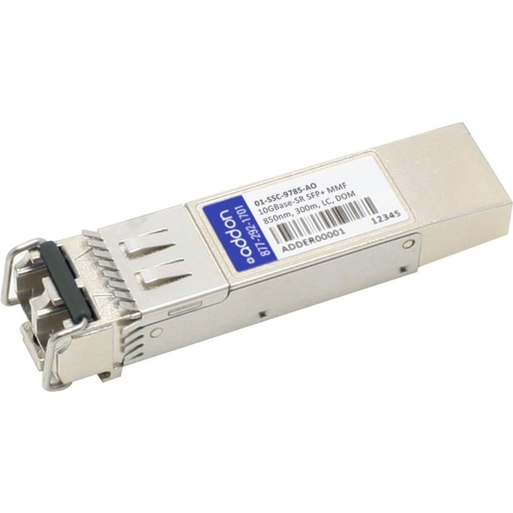 AddOn Sonicwall 01-SSC-9785 Compatible SFP+ Transceiver - SFP+ transceiver module (equivalent to: Sonicwall 01-SSC-9785) - 10 GigE - 10GBase-SR - LC multi-mode - up to 984 ft - 850 nm MPN:01-SSC-9785-AO