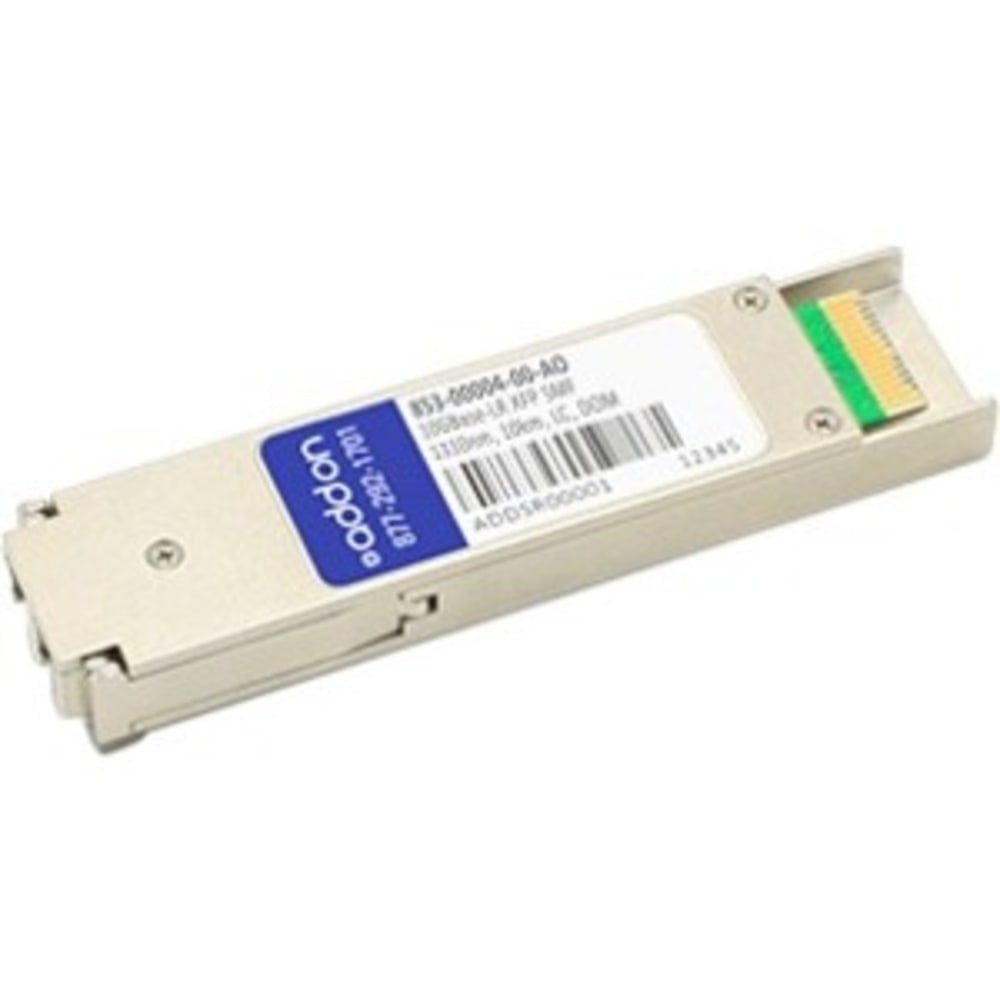 AddOn Citrix 853-00004-00 Compatible XFP Transceiver - XFP transceiver module (equivalent to: Citrix 853-00004-00) - 10 GigE - 10GBase-LR - LC single-mode - up to 6.2 miles - 1310 nm MPN:853-00004-00-AO