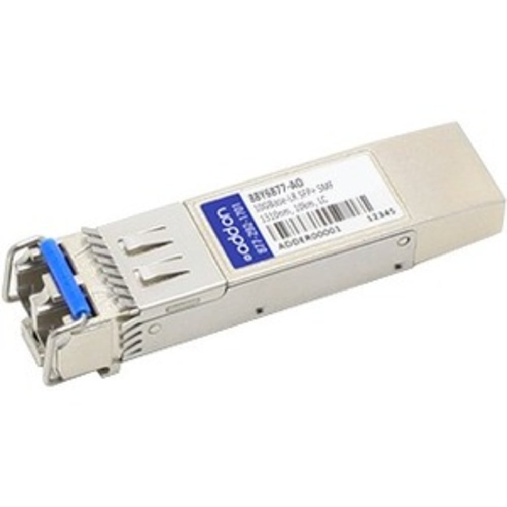 AddOn IBM 88Y6877 Compatible SFP+ Transceiver - SFP+ transceiver module (equivalent to: IBM 88Y6877) - 10 GigE - 10GBase-LR - LC single-mode - up to 6.2 miles - 1310 nm - for Juniper EX4500 MPN:88Y6877-AO