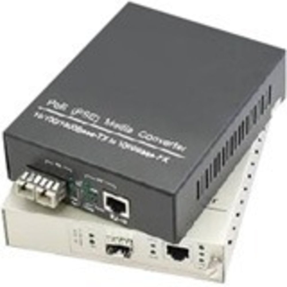 AddOn 100Mbs 2 RJ-45 to 1 ST Industrial Media Converter - Fiber media converter - 100Mb LAN - 10Base-T, 100Base-FX, 100Base-TX - RJ-45 / ST multi-mode - up to 12.4 miles - 1310 nm MPN:ADD-IFMC-FX-1ST2