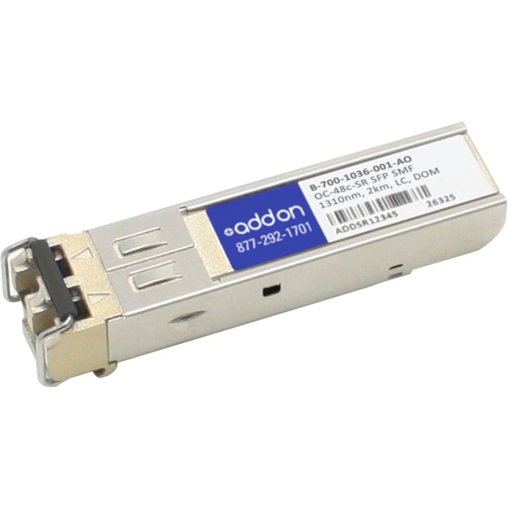 AddOn Ciena B-700-1036-001 Compatible TAA Compliant OC-48c-SR SFP Transceiver (SMF, 1310nm, 2km, LC, DOM) - 100% compatible and guaranteed to work MPN:B-700-1036-001-AO