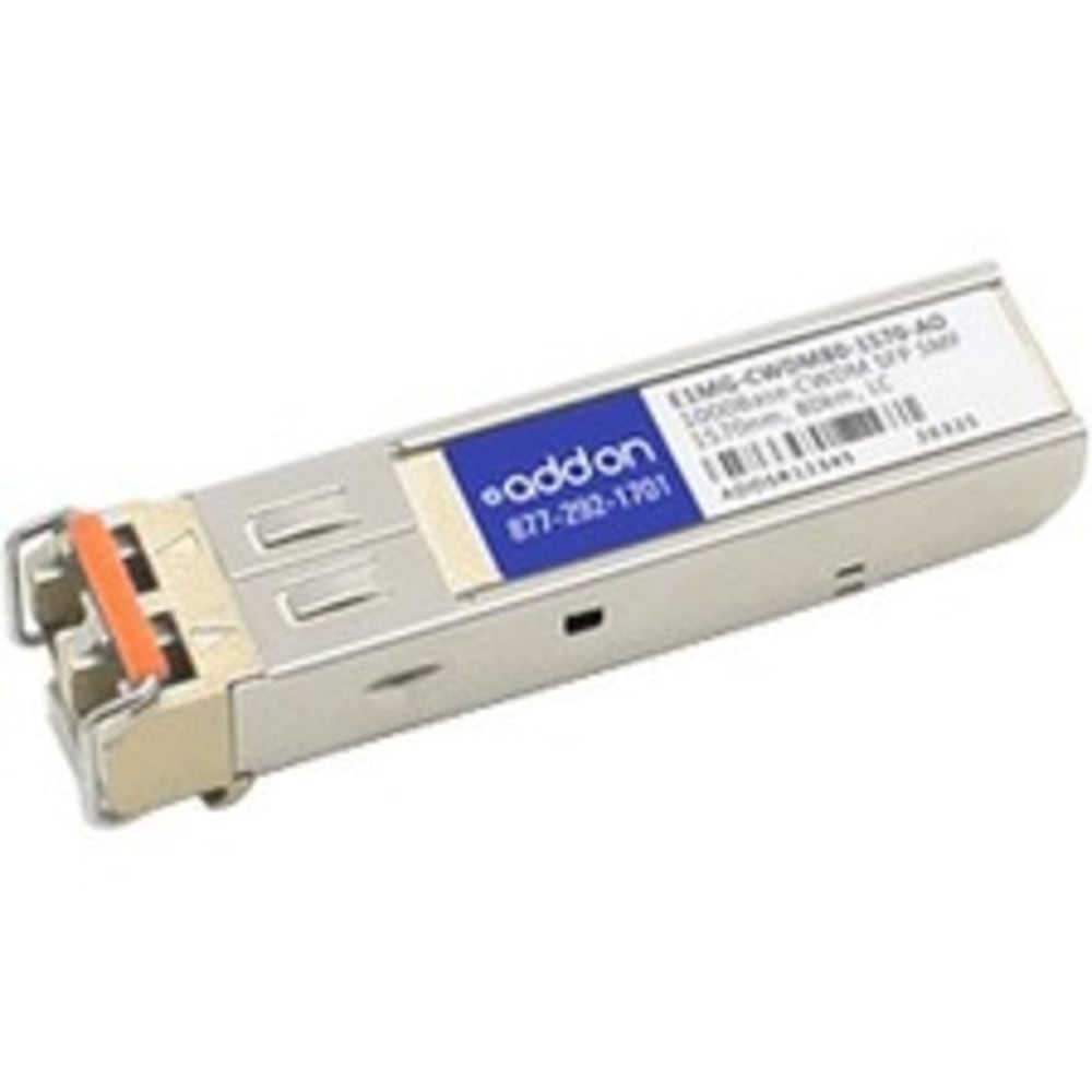 AddOn - SFP (mini-GBIC) transceiver module - GigE - CWDM - LC - 1570 nm MPN:E1MG-CWDM80-1570-AO