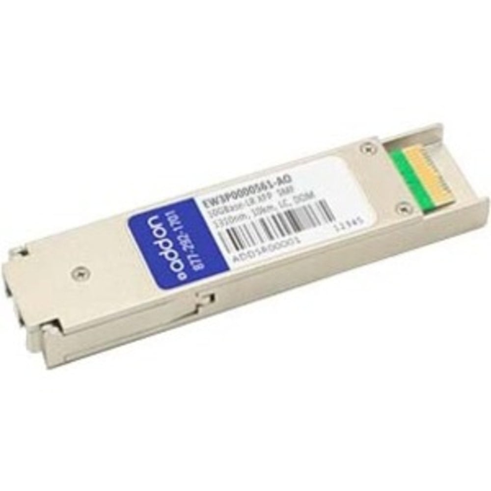 AddOn - XFP transceiver module (equivalent to: Citrix EW3P0000561) - 10 GigE - 10GBase-LR - LC single-mode - up to 6.2 miles - 1310 nm MPN:EW3P0000561-AO