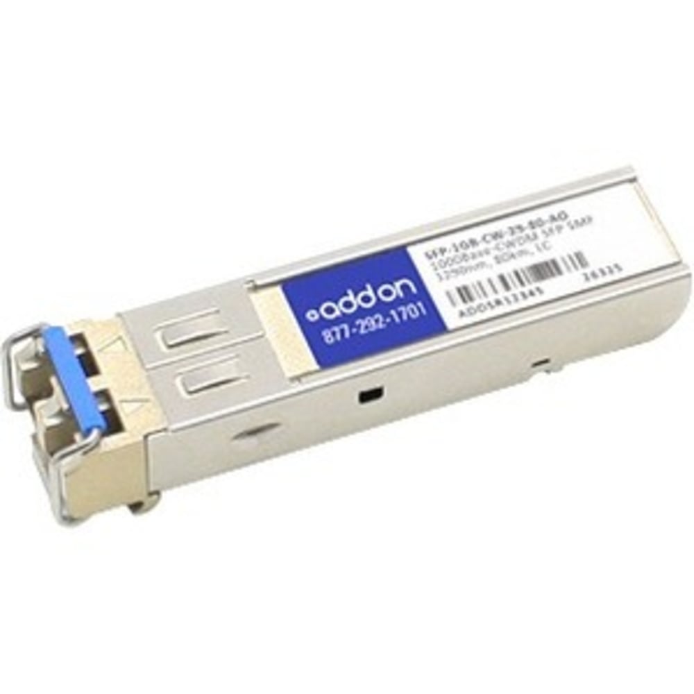 AddOn MSA and TAA Compliant 1000Base-CWDM SFP Transceiver (SMF, 1290nm, 80km, LC) - 100% compatible and guaranteed to work MPN:SFP-1GB-CW-29-80-AO