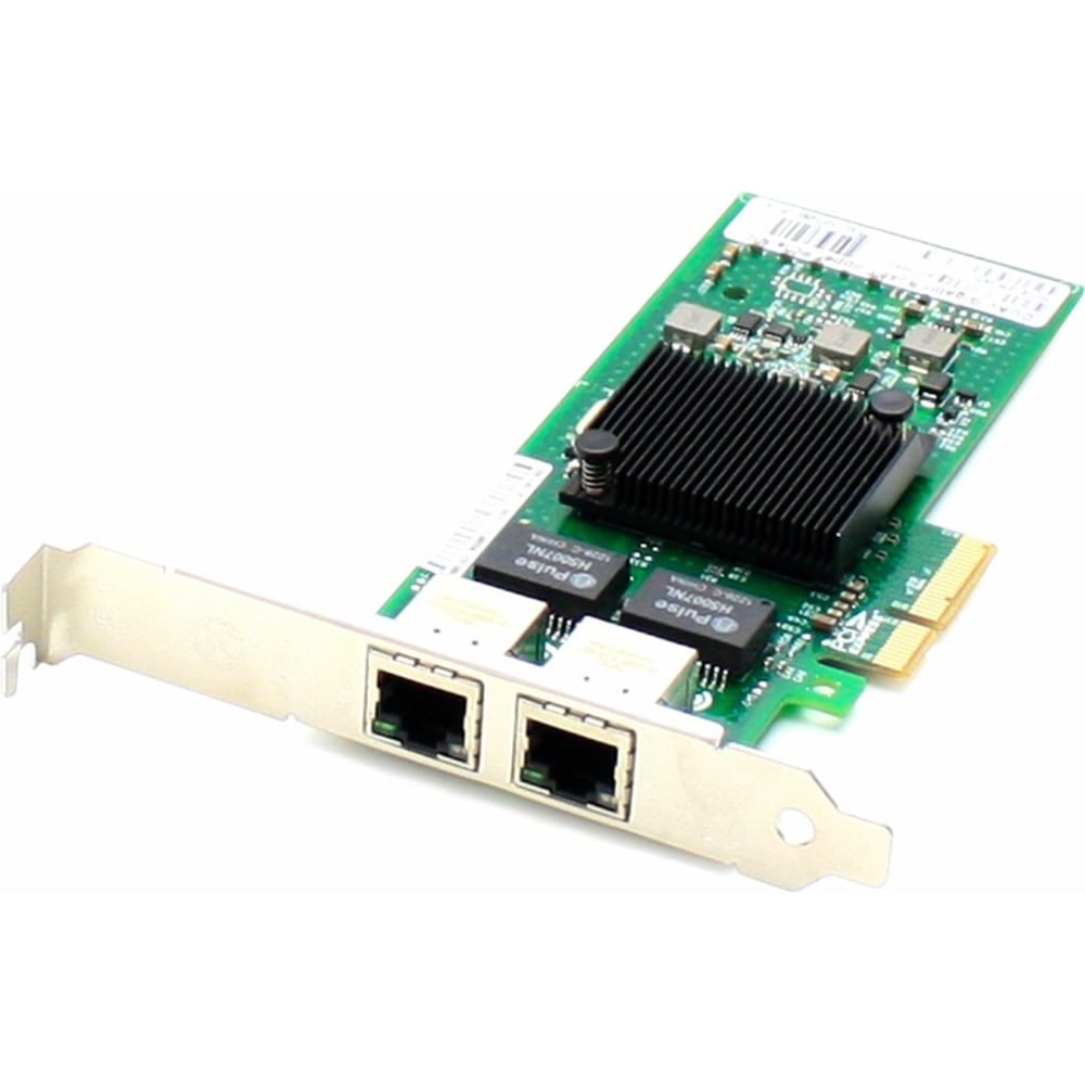 AddOn Intel E1G42ET Comparable 10/100/1000Mbs Dual Open RJ-45 Port 100m PCIe x4 Network Interface Card - 100% compatible and guaranteed to work MPN:E1G42ET-AO