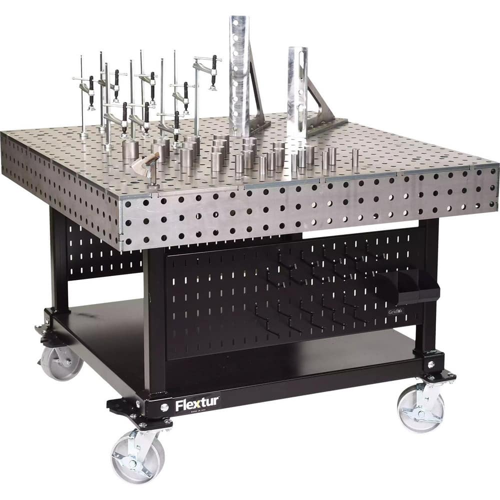 Welding Tables, Overall Width: 48 in , Overall Length: 48 in , Shape: Square , Maximum Load Capacity: 4000.00 , Material: Steel , Finish: Metal MPN:71500005