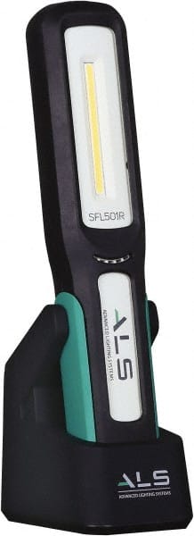 3 Volt, Black & Turquoise Straight Folding Work Light MPN:SFL501R