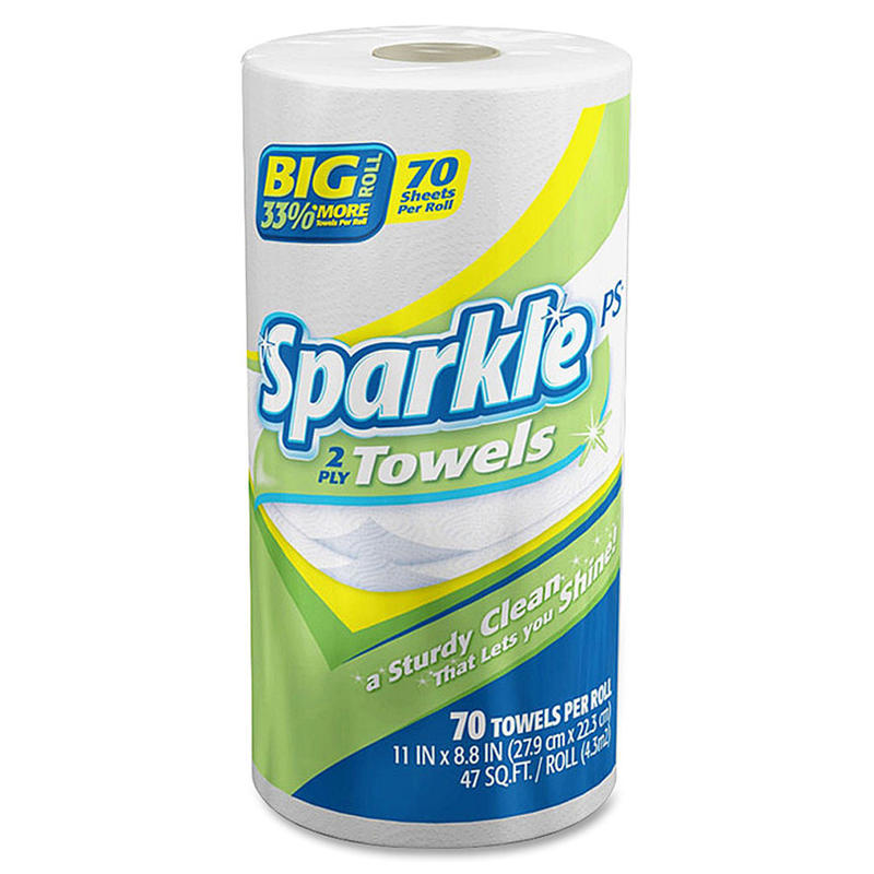 Sparkle ps Premium 2-Ply Paper Towels, Roll Of 70 Sheets (Min Order Qty 28) MPN:2717201