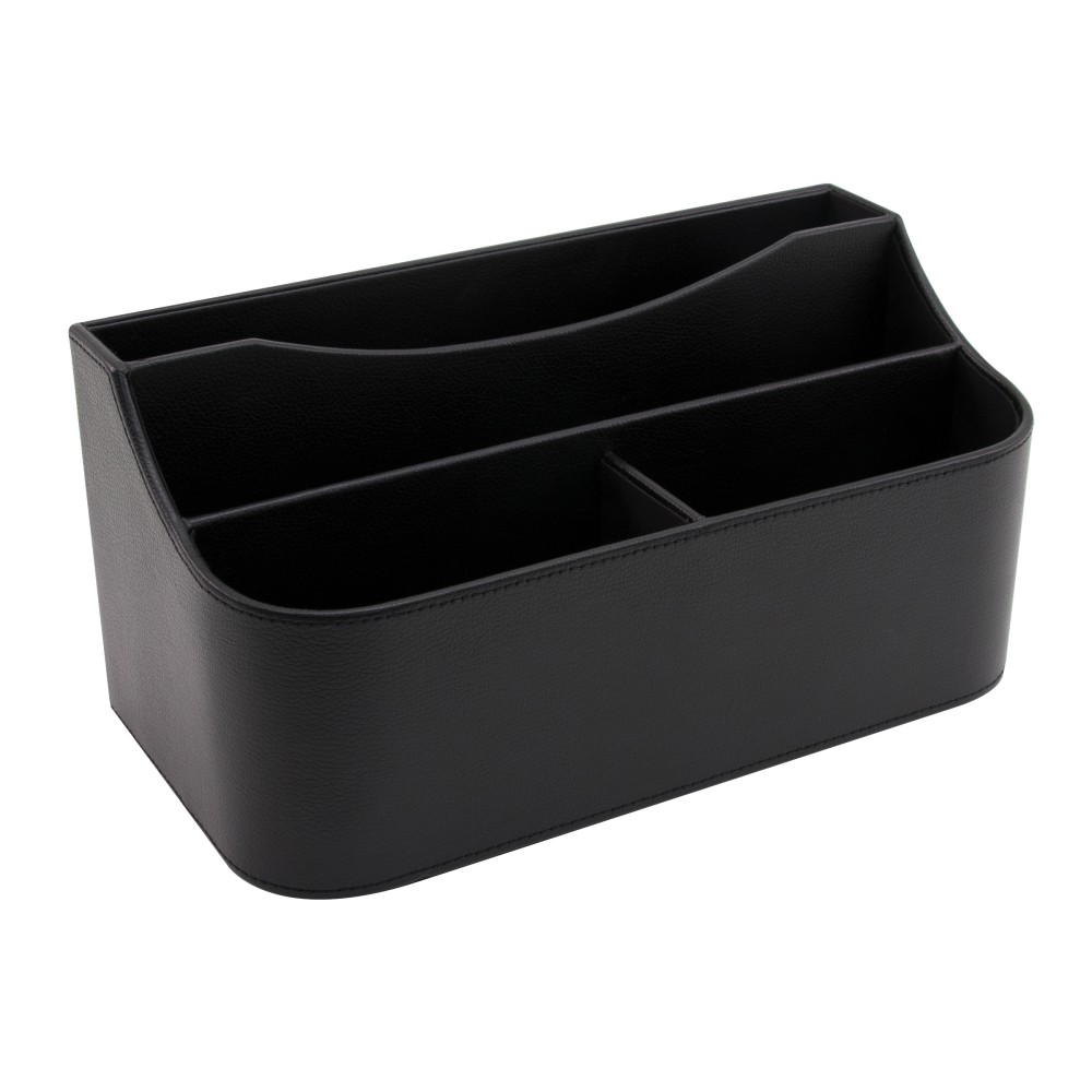 Realspace Black Faux Leather Desk Valet (Min Order Qty 3) MPN:61807