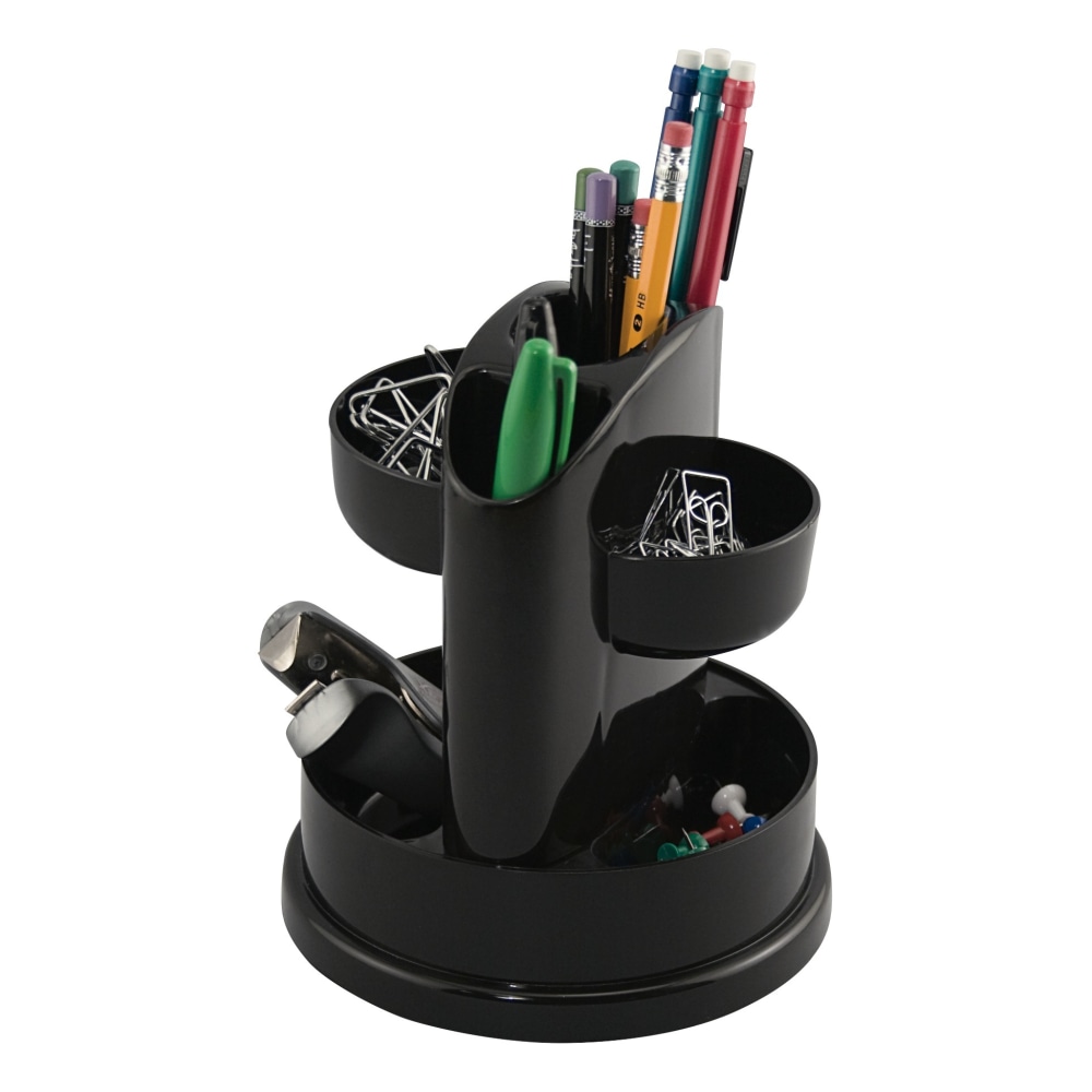 Innovative Storage Designs Desktop Organizer, 7 Compartments, Black (Min Order Qty 7) MPN:65441