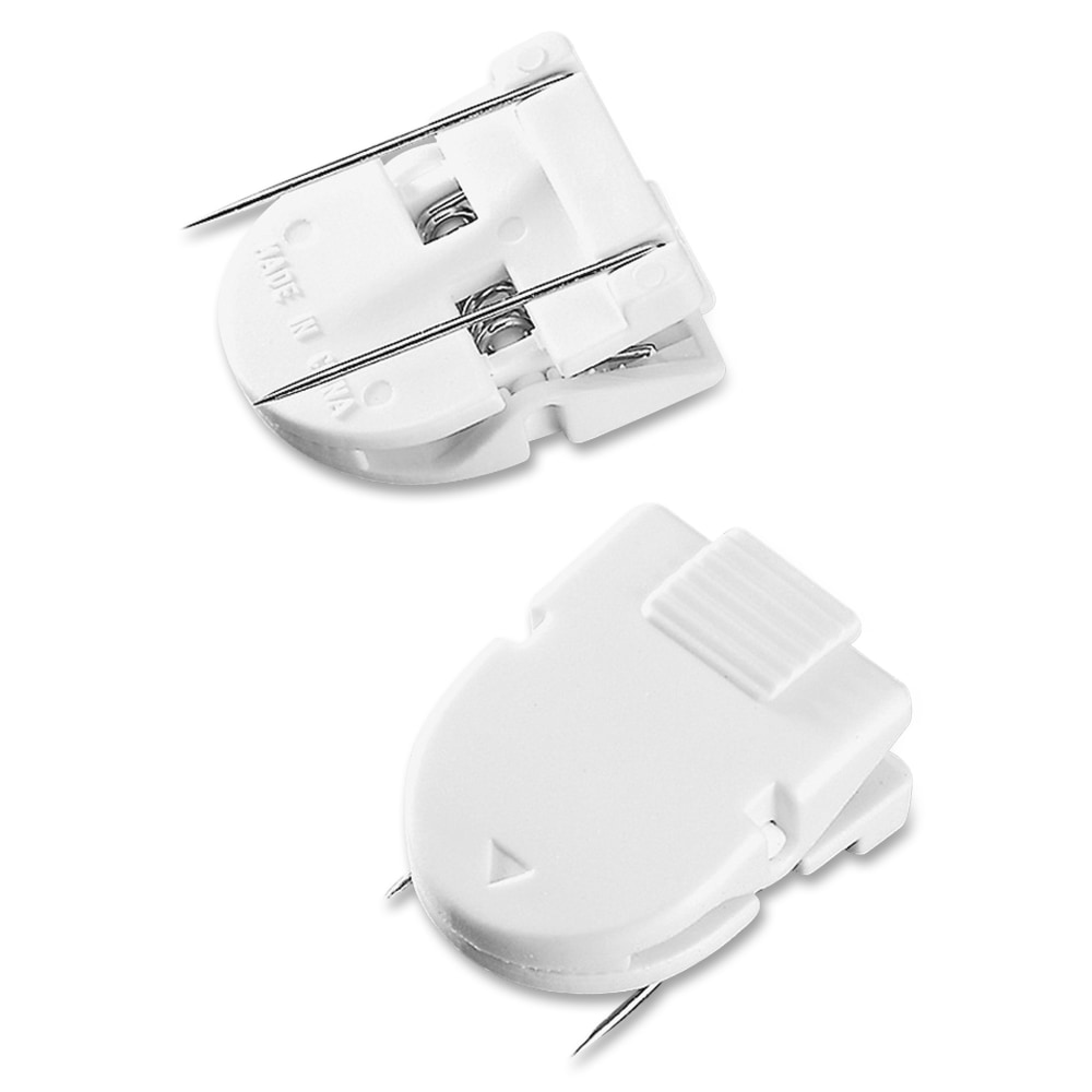 Advantus Panel Wall Clips, White, Pack Of 4 (Min Order Qty 14) MPN:75300