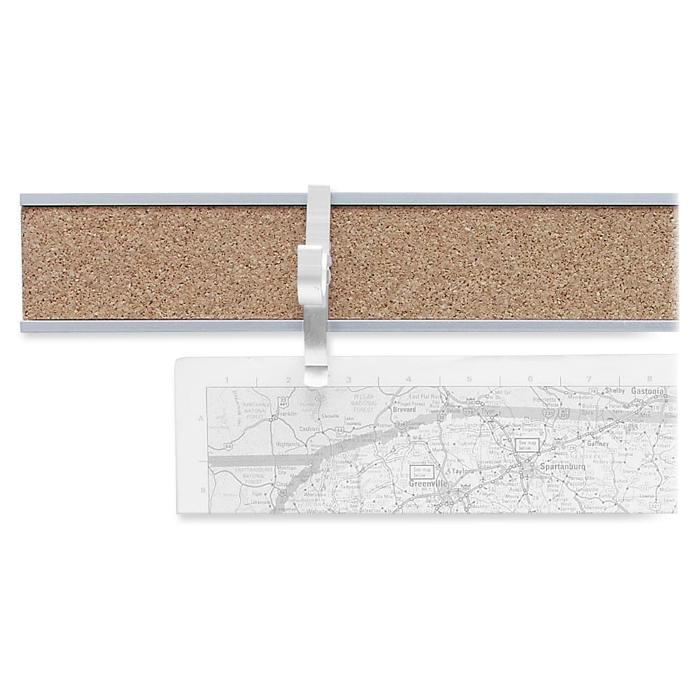 Advantus Cork Map Rails, 1in x 96in, Satin (Min Order Qty 2) MPN:2026