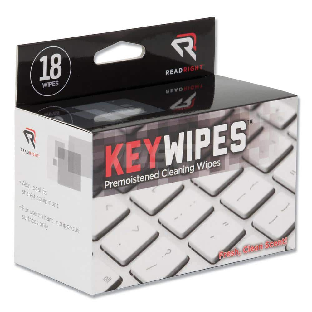 KEYWIPES KEYBOARD AND HAND CLEANER WET WIPES, 5 X 6.88, 18/BOX MPN:REARR1233