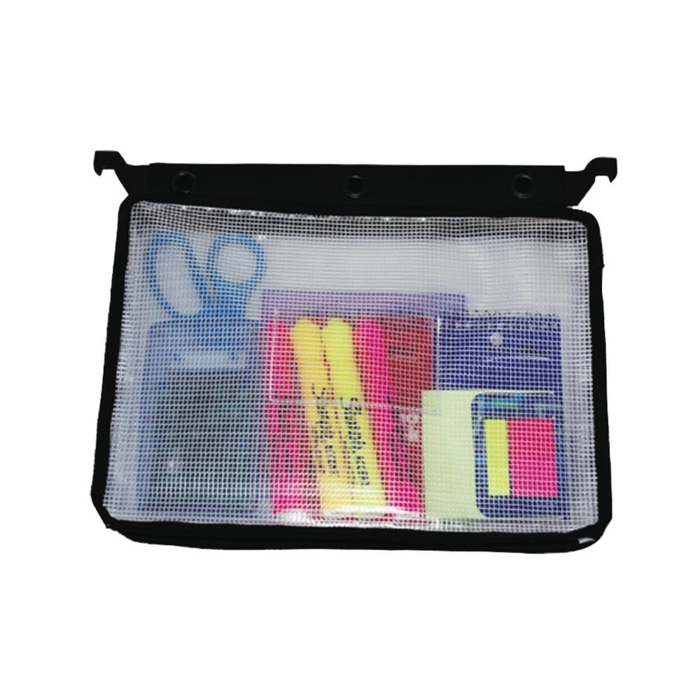 Innovative Storage Designs Infile Expanding Zipper Pouch, Black/White (Min Order Qty 12) MPN:50904