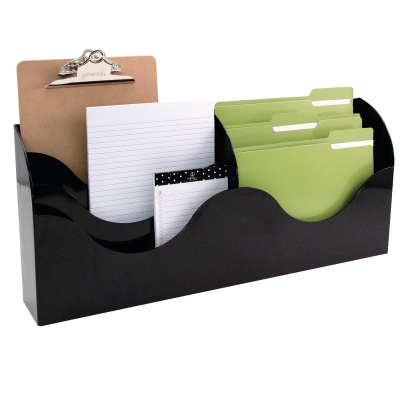 Innovative Storage Designs 6-Pocket File Organizer, Black (Min Order Qty 2) MPN:65244